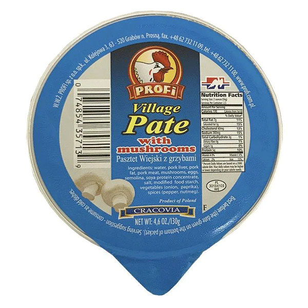 Canned Pate with Mushroom – 4.59 oz (130gr)